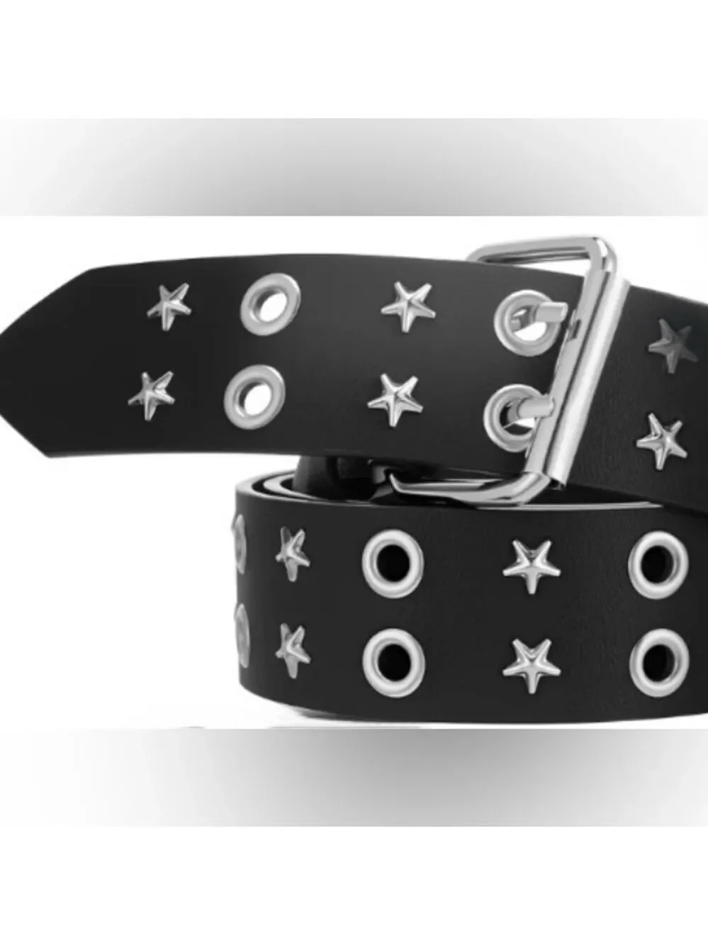 None black leather